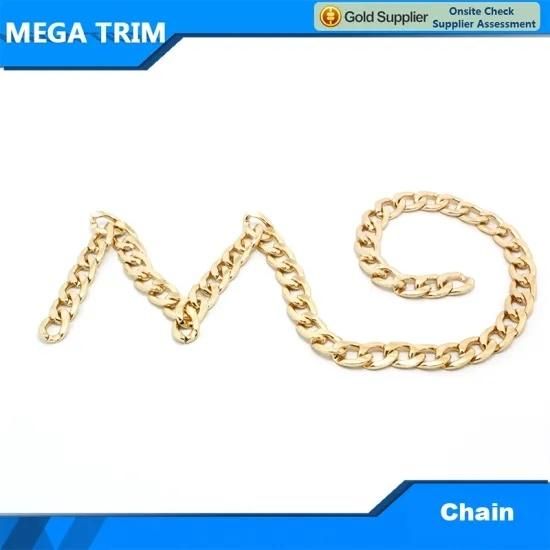 Gold Matel Handbag Chain with Figure