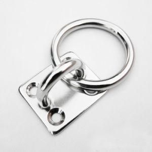 Hot Sale Stainless Steel Square Pad Eye Plate with Ring