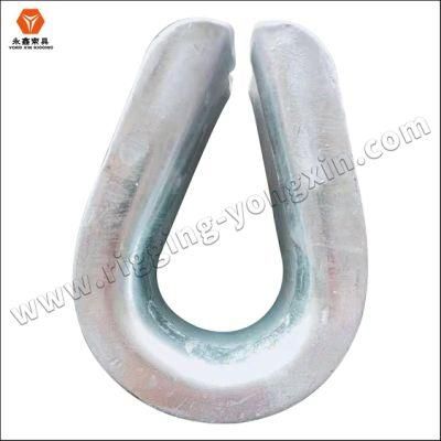 China Carbon Steel Material Us Type Wire Rope Thimble for Concrete Construction