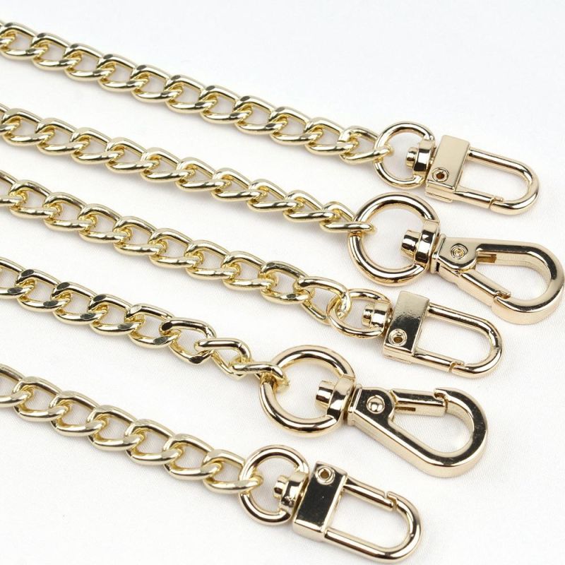 Custom Beautiful Decorative Bag Accessories Handbag Parts Purse Handle for Shoulder Luggage Hardware Metal Chains Bag Strap
