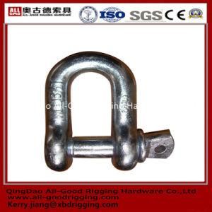 China Us Type Steel Galvanized G210 Dee Shackle with Screw Pin