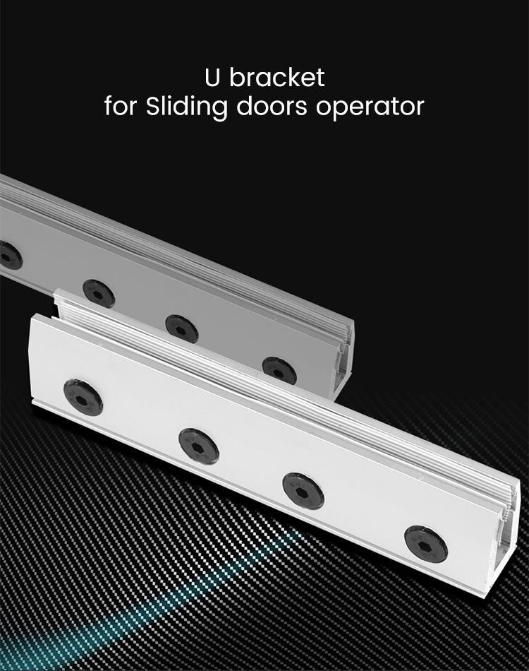 Aluminum Alloy U Bracket for Sliding Doors Operator
