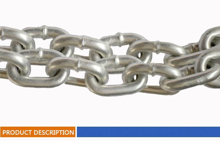 G30 Zinc Plated Welded Iron Link Chain DIN5685c Long Link Chain DIN5685A/DIN766/DIN5686 Korean Standard Short Link Chain