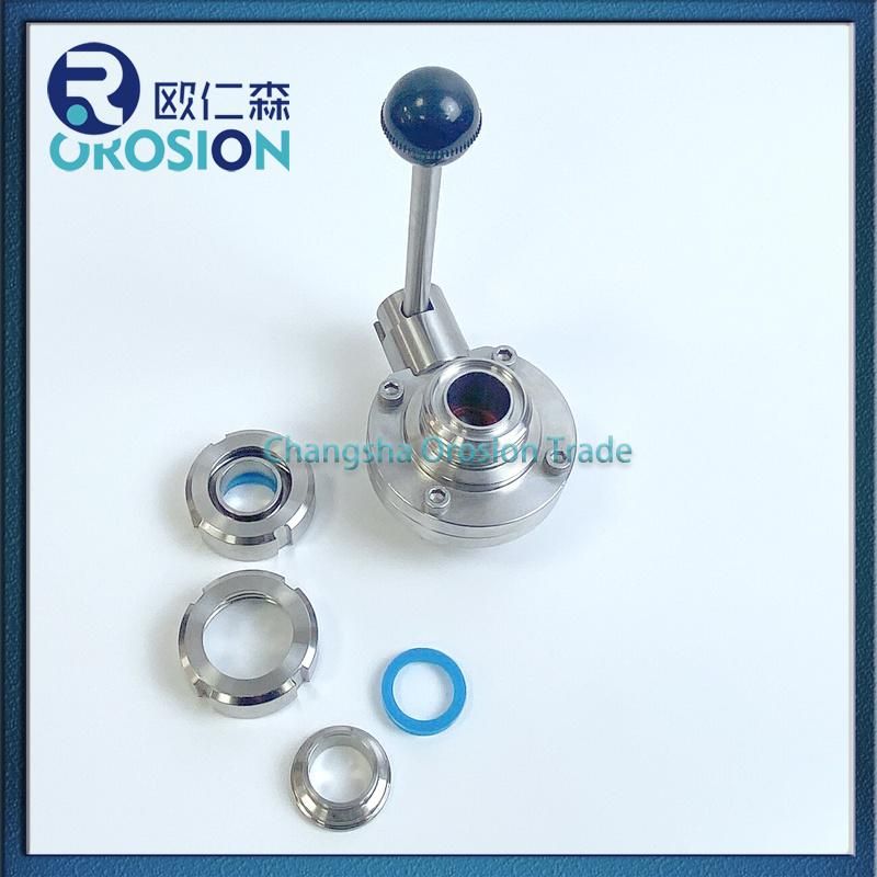 Stainless Steel Union Butterfly Valve 1inch