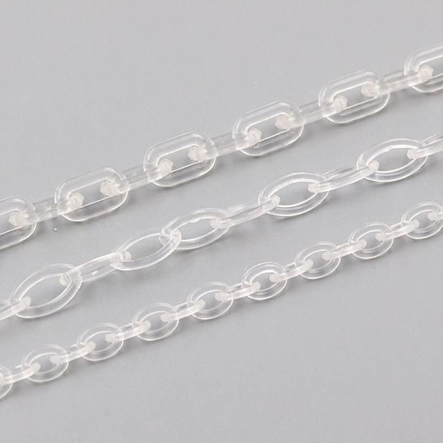 Wholesale Transparent Plastic Chain for Garment