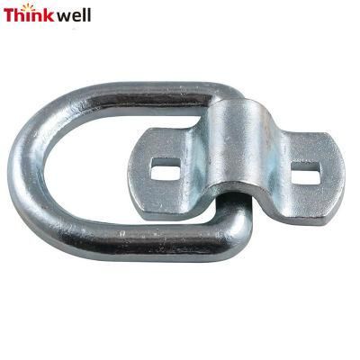 Container Parts Carbon Steel Forged Lashing D Ring with Pad