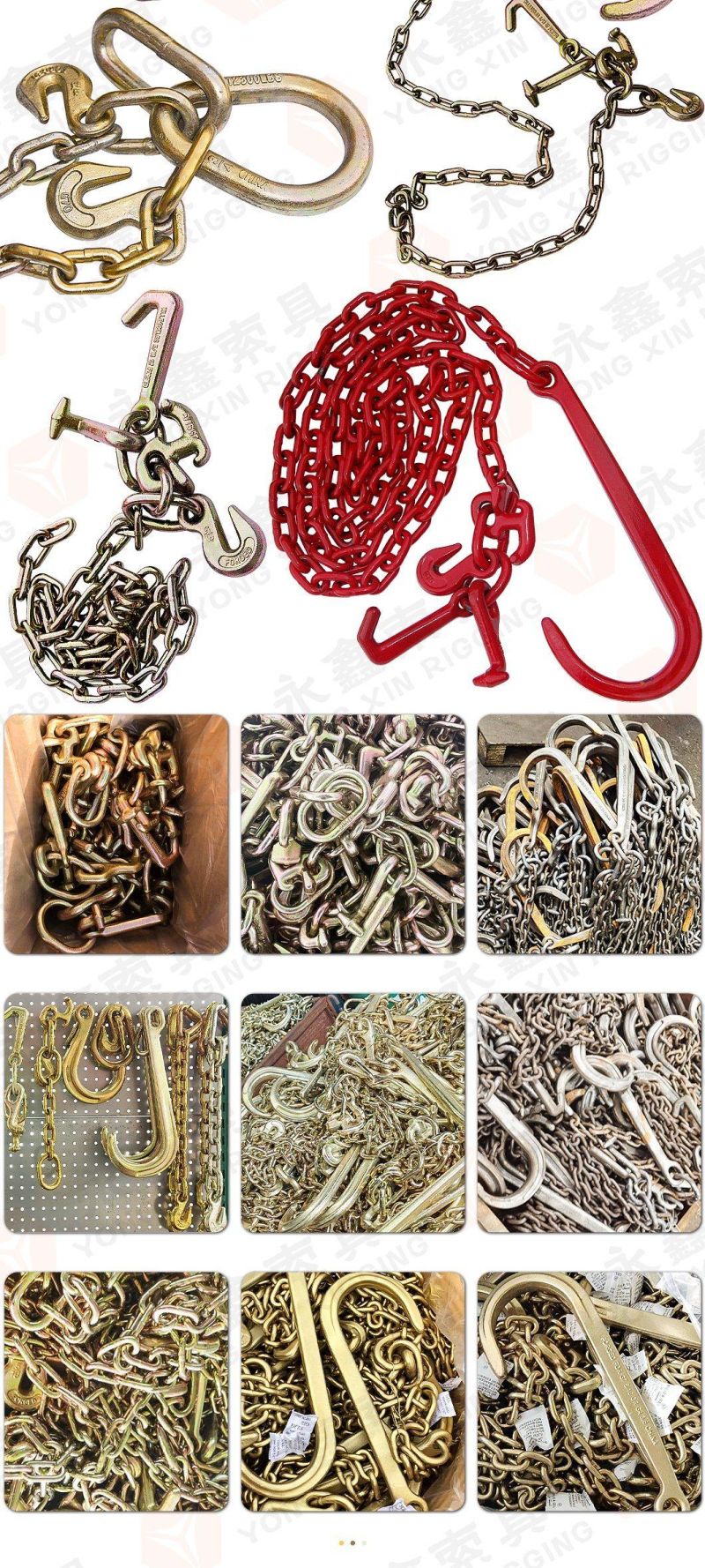 High Quality J Hook and Grab Hook Chain for Truck