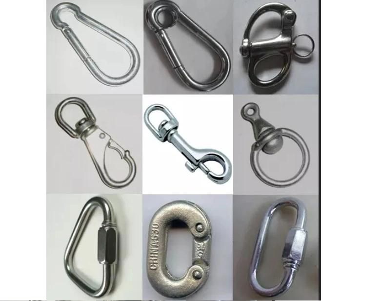 High Quality Carabiner Clip Stainless Steel Safety Snap Hook with Screw