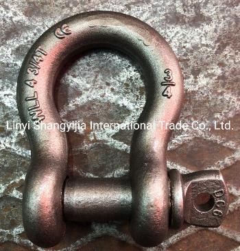 Zinc Plated Screw Pin Us Type G209 Bow Shackle Hot DIP Galvanized G209/G210/G2130/G2150 Shackle