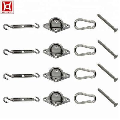 Hardware Bracket Installation Kit for Rectangular Triangular Sun Shade Sail