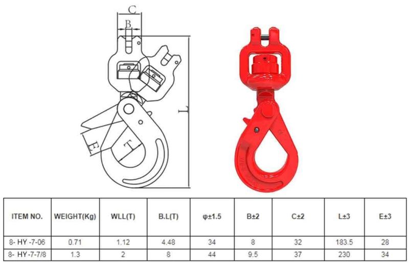 High Strength Lifting Rig Large Opening G80 Eye Hook