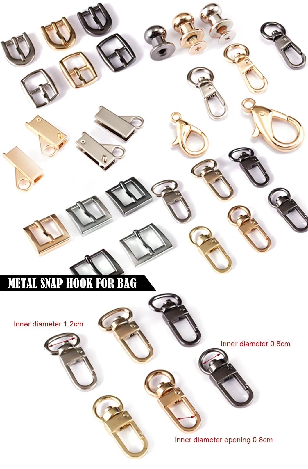 Nickle Plated Metal Lobster Claw Swivel Snap Clasp Hook for Key Ring and Craft Findings