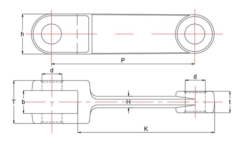 Fork Chain Drop Forged Chain Scraper Chain for Scraper Conveyor