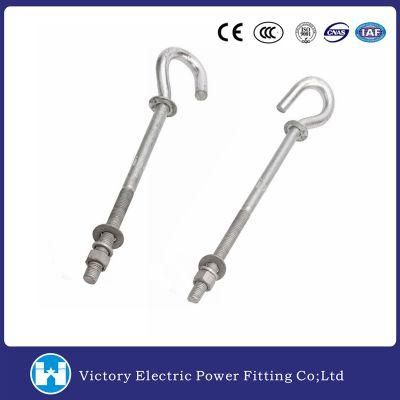 Galvanized Screw Bolt Hook for Linking Fitting