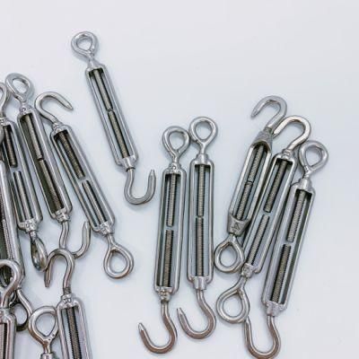 Galvanized High Strength Wire Rope Rigging Carbon Steel Stainless Steelscrew Drop Forged Eye to Eye Turnbuckle