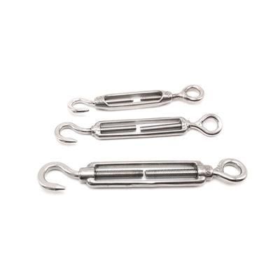 DIN1480 High Quality Eye and Hook Type Stainless Steel Turnbuckle Brace Eye Hook Turnbuckle for Rigging Fittings