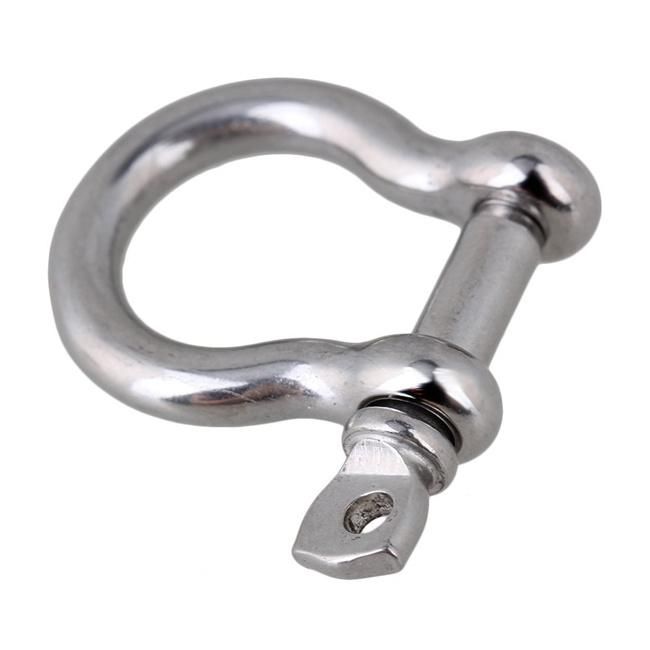 Toyo Screw Pin European JIS Type Heavy Duty Bow Shape Anchor Shackle 304 AISI316 Stainless Steel Shackle Rigging Hardware Fittings