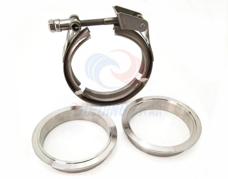 Auto Parts Stainless Steel V Band Exhaust Clamp and Flanges