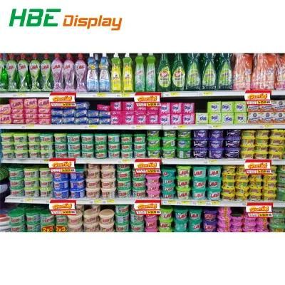 Transparent Supermarket Awesome Display Promotion Double Rack Price Tag
