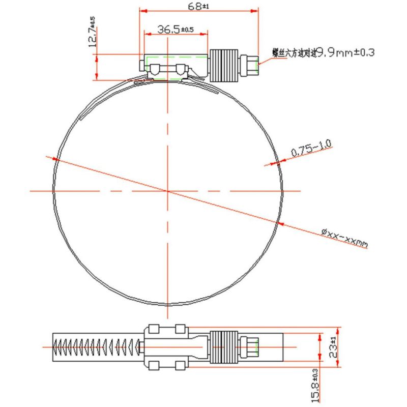 T-Bolt Stainless Steel Hose Clamp