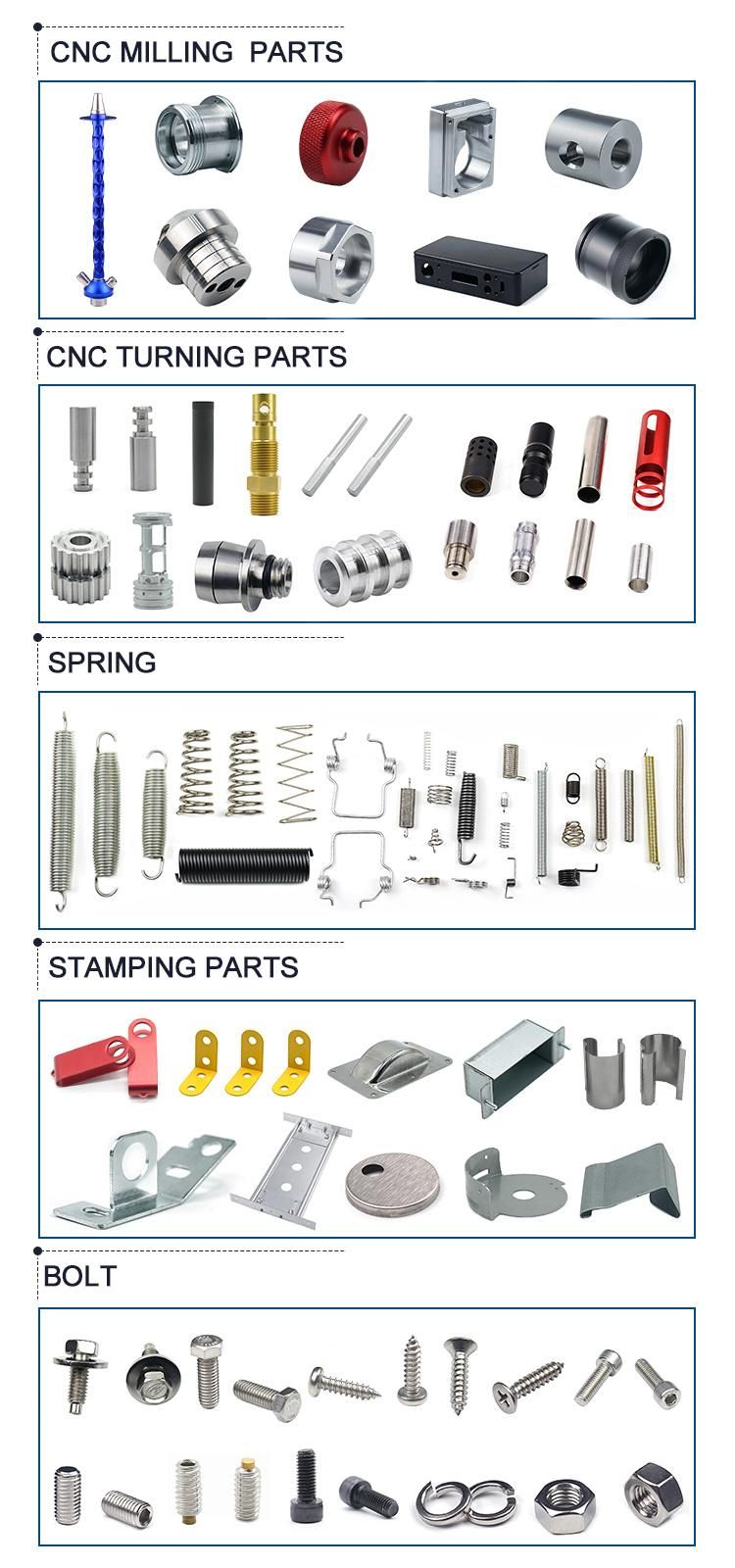 High Quality Metal Parts Stainless Steel Gas Spring Steel Specifications Spring Loaded Button