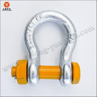 U. S Type Heavy Duty Safety Bolt Type Drop Forged Screw Pin Anchor Wire Rope Shackle 3/4&quot; Stainless Steel D Ring