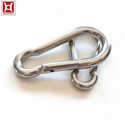 High Quality Hot Sale Rigging Safety Stainless Steel 304 D Locking Climbing Carabiner Snap Hooks
