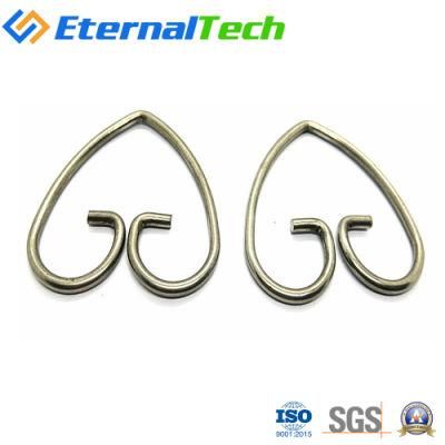 Factory Custom Ornamental Heart Shape Steel Wire Form Craft for Kitchen Holder Ornamental