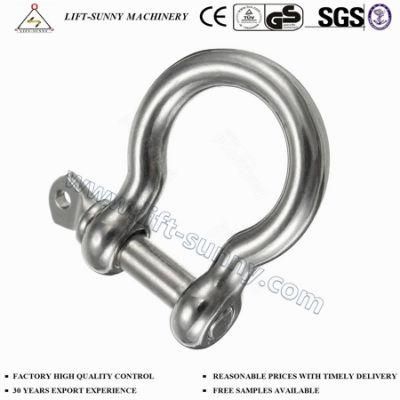 Galvanized European Type Large Bow Shackles Commercial Shackles