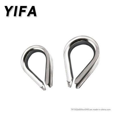 AISI316 and AISI304 Stainless Steel DIN6899b Wire Rope Thimbles