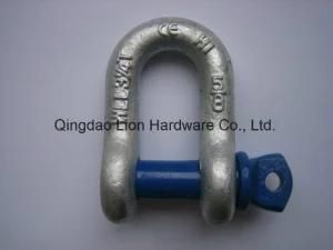 Us Hot Dipped Galvanized Bolt Type Forged D Shackle G210