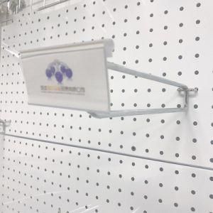 Double Prong Metal Chrome Display Slatwall Hook