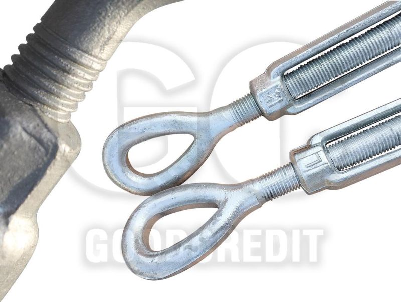 Stainless Steel/Galvanized Drop Forged Wire Rope Turnbuckle with Eye and Jaw