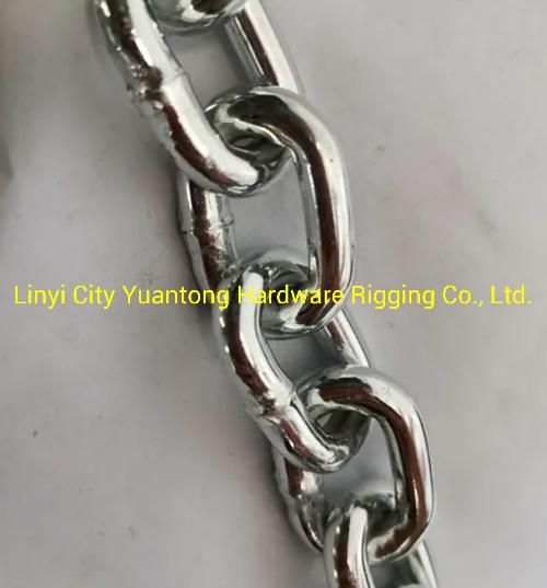 Hot Sale 6mm Welded Galvanized DIN766 Short Link Chain Made in China