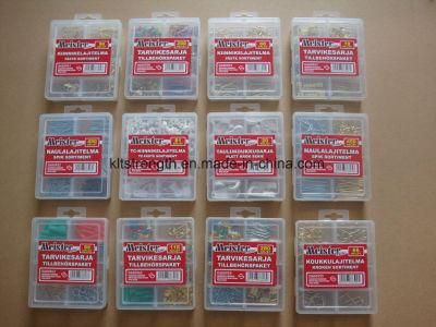 Household Hardware Assortment Kit with Screws, Nuts, Washers, Plastic Set