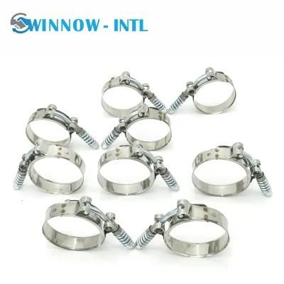 High Torque T Bolt/Lock Hose Clamp with Spring