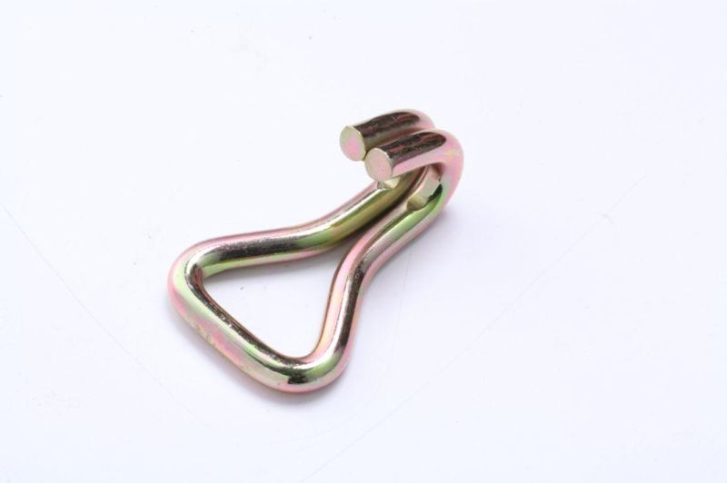 2" Extra Long Double J Hook for Tie Down Strap