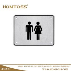 Stainless Steel Toilet Indicator Board Male and Female Sign Bard (SPN30-C)