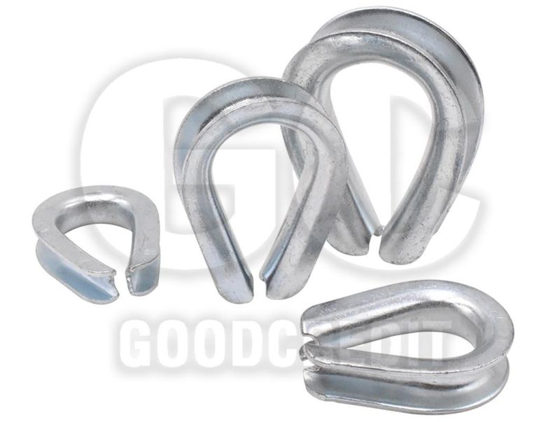 G408 G411 G414 S412 BS464 DIN6899 Steel Stainless Steel Wire Rope Thimble