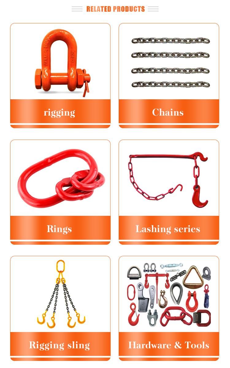 Grade 70 80 100 Alloy Steel Welded Lifting Chain with Black Oxide Film Coated for Chain Hoist