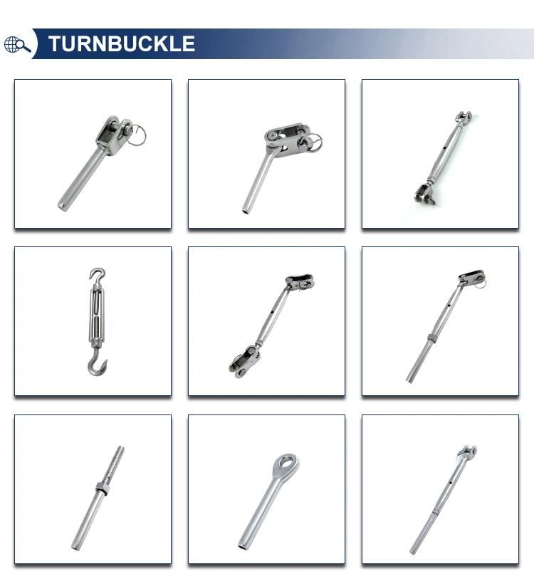 Stainless Steel Closed Body Turnbuckle Jaw and Eye
