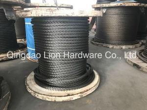 Galvanized / Stainless Steel Wire Rope 8*36ws+Iwr