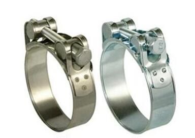Heavy Duty Pipe Clamps with Single T Bolt, Stainless Steel Hose Clamps