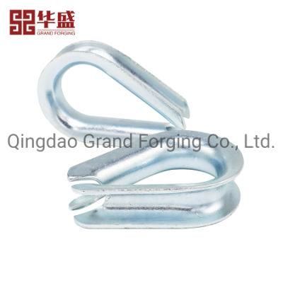 DIN 6899b Wire Rope Connectors Galvanized Steel Wire Thimble