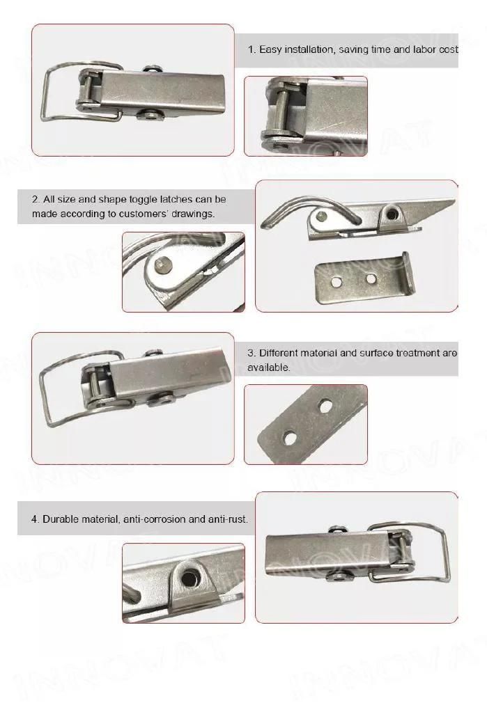 Mit Heavy Duty Suitcase Box Stainless Steel Toggle Latch/Stainless Steel Durable Toggle Latch