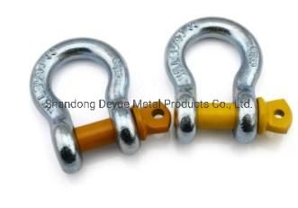 150ton Us Type Alloy Steel Drop Forged Galvanized Screw Pin Lifting Anchor Bow Shackle