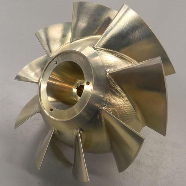 Custom 5 Axle CNC Milling Titanium Turbine Impeller