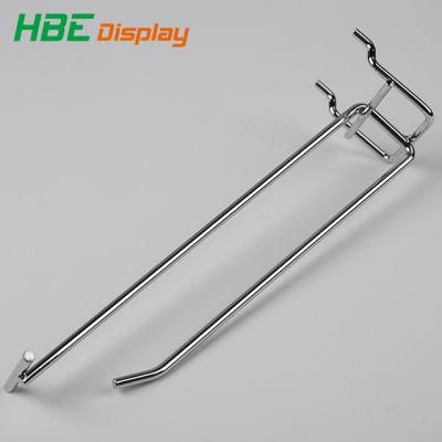 Supermarket Security Chromed Metal Display Rack Hooks