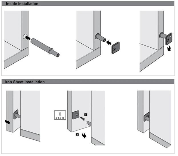 High Quality Furniture Buffer System Plastic Damper Cupboard Push Openers