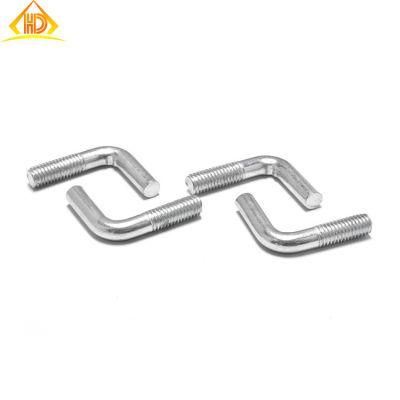 M3 M4 M6 mm8 M10 M12 Square U Type Customized Bolt A2 A4 Carbon Steel Zinc Plated Nylon Lock DIN934 Bending U Bolt